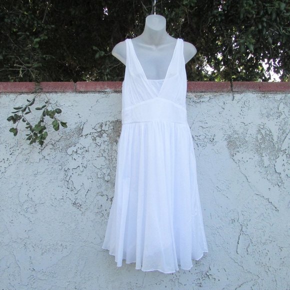 calvin klein white halter dress | Dresses | Calvin Klein Cotton 2 Fabric|Heavy Crepe And Faille